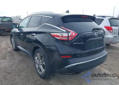 2016 Nissan Murano Platinum from USA, damaged, VIN 5N1AZ2MH6GN143520